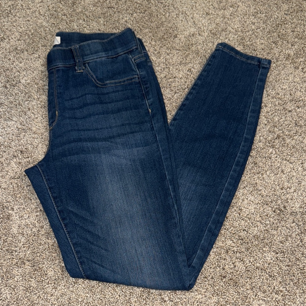 Cello Mid Waist Stretch, Pull On, Classic Blue Women's Jeans Sz M